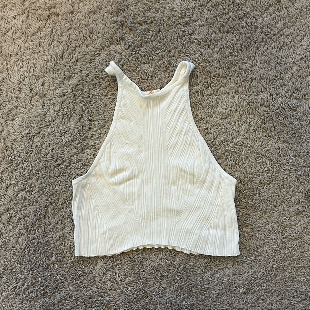Vici/Chrysanthemum White Tank Top